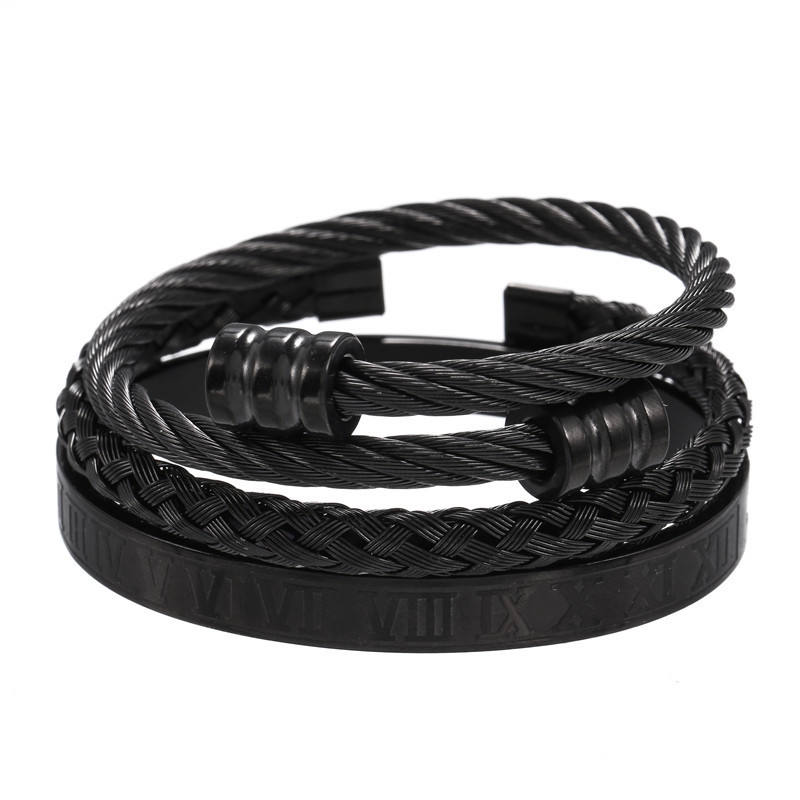 SH3007 Black Roman + Black weave + Black winding