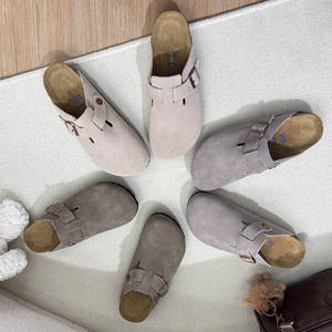 Birkenstocks Pantoufles unisexes en cuir de vachette Tikoi Bout fermé Lit de pied en liège souple <span class=keywords><strong>Eva</strong></span> Sangle arrière Certifié UE Coussiné léger - Product Image 4
