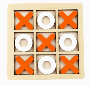 Gioco da Tavolo <span class=keywords><strong>Tic</strong></span> Tac Toe in Legno, Classico Puzzle Strategico XO, Gioco Educativo da Scrivania per Bambini e Famiglia - Product Image 1