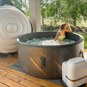 Vente en gros Jacuzzi Spa extérieur économique haute sécurité, baignoire gonflable DWF à ressorts séparés, bain à remous intérieur et portable - Product Image 4