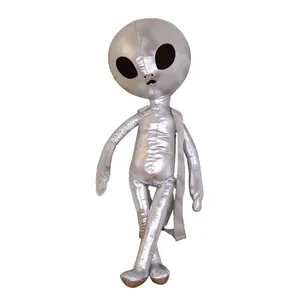 Mode produkte 60Cm Silber Gold Spooky Cute Halloween Gefüllte Alien Plüsch Rucksack