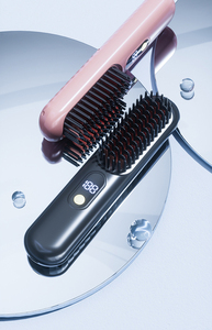 Cepillo Alisador de Cabello Inalámbrico Iónico, Recargable por USB, con Revestimiento Cerámico y Iones Negativos Anti-Frizz para Todo Tipo de Cabello - Product Image 3