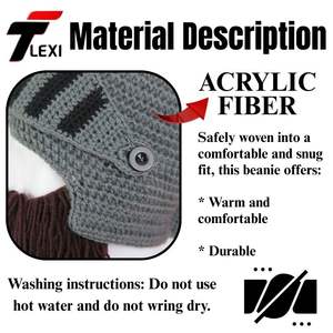 <span class=keywords><strong>Gorro</strong></span> Vikingo <span class=keywords><strong>de</strong></span> <span class=keywords><strong>Lana</strong></span> <span class=keywords><strong>con</strong></span> <span class=keywords><strong>Barba</strong></span> Larga para Invierno y Otoño, Divertido <span class=keywords><strong>Gorro</strong></span> <span class=keywords><strong>de</strong></span> Esquí <span class=keywords><strong>con</strong></span> <span class=keywords><strong>Barba</strong></span> <span class=keywords><strong>de</strong></span> Hombre Salvaje - Product Image 2