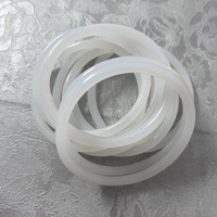 Joint torique en silicone transparent, joint d'étanchéité en silicone, joint d'étanchéité de qualité alimentaire résistant aux hautes températures 1/1,5/1,9/2,4/3,1 mm