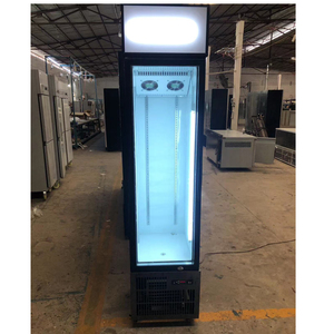 <span class=keywords><strong>Congelatore</strong></span> verticale ultrasottile dell'esposizione del gelato della porta di vetro dell'esposizione del gelato di uso commerciale 380l - Product Image 1