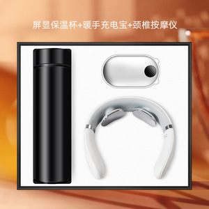 IStapromo Gifts Luxury Stainless Steel Graduation Gifts Electronic Tool Neck Massager Hand Warmer Mobile Power Bank Vacuum <b>Cup</b> - Product Image 5