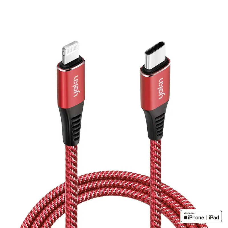 Yellowknife MFi Certified Factory Lightning Cable Wholesale OEM 3A C94 USB C to Lightning Cable for iPhone 12/13/14 series