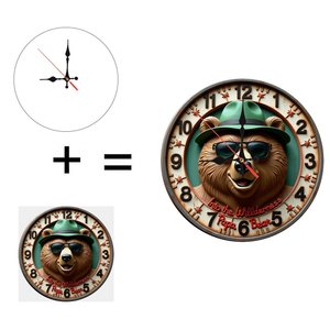 Round Wooden Wall <b>Clock</b> 25cm Quiet Quartz Movement Home Decor <b>Bedroom</b> Study Hanging <b>Clock</b> - Product Image 5