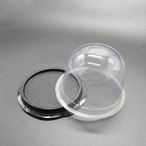 Tùy Chỉnh Pet PP Dùng Một Lần Vỉ Để Đi Nhựa <span class=keywords><strong>Container</strong></span> Cho Bánh Rõ Ràng Nhựa Vòng Bánh Hộp <span class=keywords><strong>Container</strong></span> Với Dome Nắp - Product Image 4