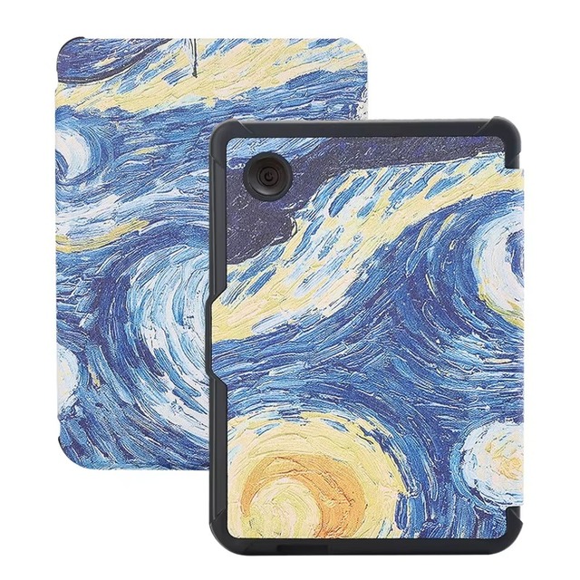 FULINTE Custom Printing High Quality PU Leather Soft Silicone Kobo 6inch Tablet Case for Kids Use Made in China Non-Personalized