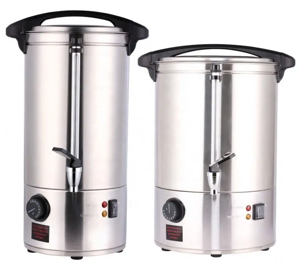 Caldera de agua de acero inoxidable para Catering, urna con función de protección para hervir y secar la temperatura