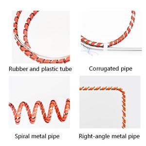 <span class=keywords><strong>Bande</strong></span> chauffante électrique en silicone spiralé de 75 W, flexible et torsadée, pour <span class=keywords><strong>tuyau</strong></span> - Product Image 4