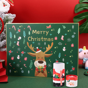 Scatola Regalo di Lusso Personalizzata per Natale, Confezione Cosmetica Ecologica in Carta per Esposizione Dolciumi, Carta Artistica Riciclata - Product Image 1