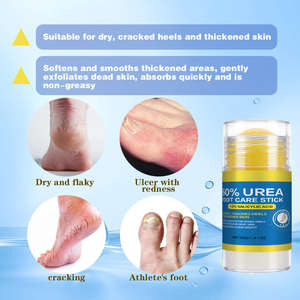 Stick de crème pour les pieds à 60% d'urée pour hommes, élimination des peaux mortes, réparation des fissures des talons, baume hydratant - Product Image 2