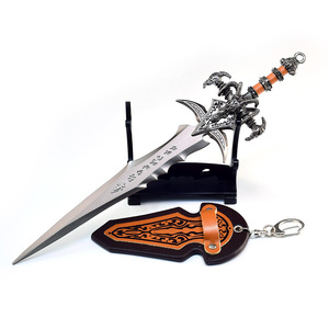 Warcraft xung quanh lich Vua Frost của nỗi buồn của cừu đầu thanh kiếm losa <span class=keywords><strong>Ryan</strong></span> 22cm mô hình kim loại móc chìa khóa - Product Image 1