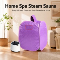 Sauna d'intérieur pour appartement, tente de sauna portable en tissu polyester, équipement de relaxation et de soins de santé, spa à vapeur