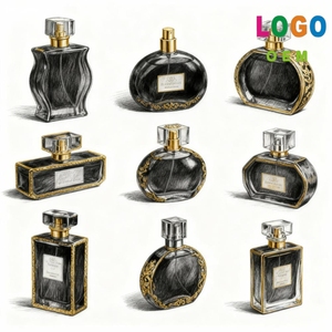 空环保现代琥珀男士古龙水瓶100毫升/50毫升批发豪华定制方形猫狗香水瓶 - Product Image 4