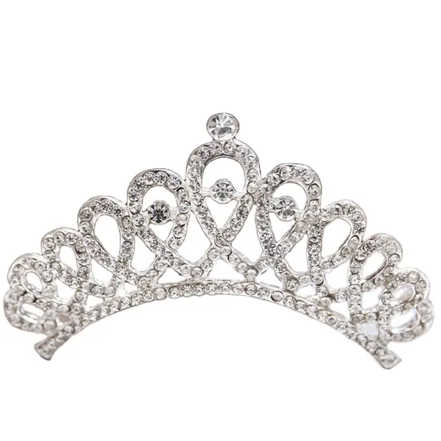 Peignes de cheveux en cristal pour enfants, perles simulées, couronne diadème mariée, voile de mariage, bijoux élégants, en Stock, livraison gratuite