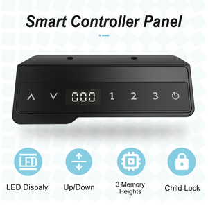 Bàn đứng có thể điều chỉnh chiều cao điện 55 "x 24" với khay quản lý cáp, chống va chạm, máy trạm cho văn phòng - Product Image 4