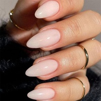 Fausse colle artificielle fantaisie en résine naturelle OEM d'usine, ongles à presser à couverture complète