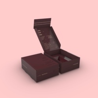 Boîtes cadeaux rigides en carton ondulé personnalisables haut de gamme, écologiques, en matériaux recyclés, avec pelliculage mat pour cosmétiques