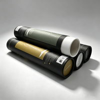 Boîte de bâtonnets d'encens en carton biodégradable avec logo personnalisé imprimé, tube en papier cylindrique long et rond pour bâtonnets d'encens