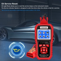 Konnwei KW890 Coche OBD2 Escáner de diagnóstico Auto Probador de batería 12V KW890 Reinicio de luz de servicio de aceite 3 en 1