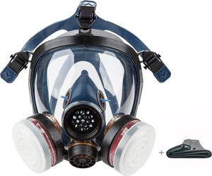 SYINE Organic Vapors Full <strong>Respirator</strong> <strong>Mask</strong> Gas <strong>Mask</strong> Spray Paint <strong>Chemical</strong> Formaldehyde Dustproof Respiratory Protection 1 Pair - Product Image 1