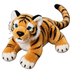 Juguetes de Peluche de Tigre Suaves, Muñecos de Animales Simulados, Material de Algodón, Relleno de PP Cálido, para Cumpleaños, Envasados al Vacío - Product Image 1