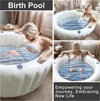 Baignoires d'accouchement DWF blanches comme du lait personnalisées de haute qualité piscine de naissance gonflable en PVC