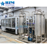 Línea de Producción de Agua Carbonatada en Oferta/Máquina de Llenado de Botellas de Vidrio para Bebidas/Máquina Mezcladora Carbonatadora de Agua con Gas