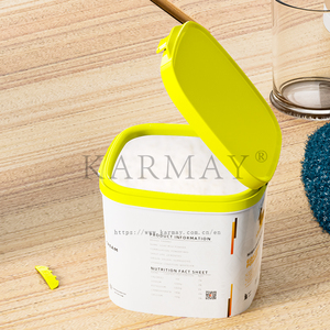 Pot en plastique de 125mm avec emballage de lait en poudre de formule de fermeture Pot de 1kg avec couvercle Design résistant à la trempe - Product Image 5