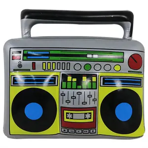 Rádio inflável Boombox para 80s 90s Decorações Do Partido Brinquedos Infláveis Retro Adorno Distinto