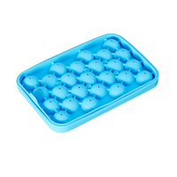 Moule à boules de glace pour rondelle de whisky de qualité alimentaire moule à boules de glace pour congélateur moule à glace en silicone de 25 capacités mini cercle rond
