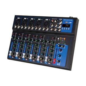 Consola mezcladora de audio mini F4 con 4/7 canales, precio de fábrica, con MP3 y Bluetooth para karaoke familiar y transmisión en vivo. - Product Image 6