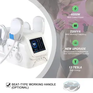 Profesional 4 5 manijas EMS Body Sculpting entrenamiento estimulador muscular ganancia edificio Hip Lift Fitness EMS máquina de adelgazamiento corporal