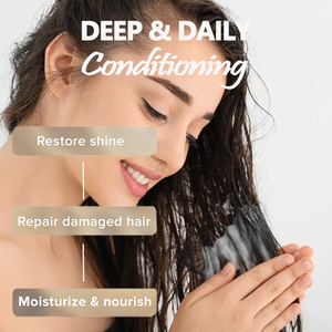 Après-shampoing hydratant quotidien pour <span class=keywords><strong>cheveux</strong></span> secs à normaux - Après-shampoing quotidien sans sulfate - Adoucit et démêle tous <span class=keywords><strong>les</strong></span> types de <span class=keywords><strong>cheveux</strong></span> - Product Image 3