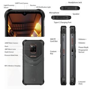 <span class=keywords><strong>Ulefone</strong></span> <span class=keywords><strong>Power</strong></span> <span class=keywords><strong>Armor</strong></span> <span class=keywords><strong>14</strong></span> <span class=keywords><strong>Pro</strong></span> téléphone robuste 6 go + 128 go batterie 10000mAh 6.52 pouces Android 12 téléphones portables - Product Image 3