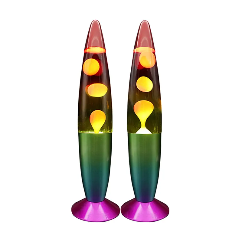 Giá thấp bán buôn tên lửa hình dạng bảng đèn Nhôm Cơ thể trang trí dung nham đèn