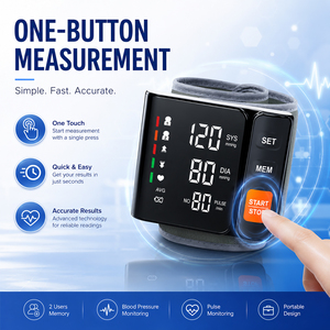 Monitores de Presión Arterial de <span class=keywords><strong>Alta</strong></span> Calidad <span class=keywords><strong>para</strong></span> Uso Doméstico, Brazalete Digital <span class=keywords><strong>para</strong></span> Medir <span class=keywords><strong>la</strong></span> Presión Arterial con Pantalla LED Retroiluminada de Ahorro de Energía - Product Image 2
