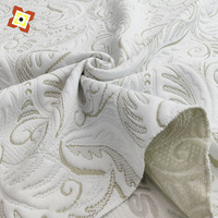 Tissu tricoté jacquard en fibre de bambou avec motif teint en fil pour matelas et oreillers