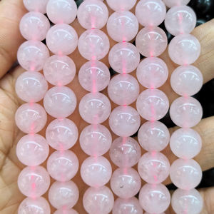 Perles Rondes Naturelles en Pierre, Véritables Pierres Précieuses Mélangées, Perles Lisses à Trou pour Bricolage, Fabrication de Bracelets et Colliers, <span class=keywords><strong>JADEAR</strong></span> - Product Image 4