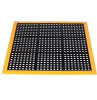 Anti-dérapant anti-fatigue en caoutchouc de sécurité tapis de porte