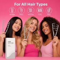 Peigne antistatique TL Wholesale en ABS, courbé, texturé, portable, à dents larges, pour massage des cheveux bouclés à domicile
