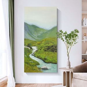 ภาพวาดสีน้ำมันทำมือสั่งทำขายส่งจากจีน งานศิลปะทำมือบนผ้าใบ ภาพวาดสีน้ำมันแบบไม่มีกรอบสำหรับแขวนผนัง ภาพวาดทิวทัศน์ธรรมชาติ - Product Image 2