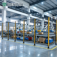 Pagar Pengaman Otomatisasi Industri dari Jaring Baja Karbon Rendah untuk Robot Penanganan Material dengan Perakitan Cepat dan Zoning Fleksibel