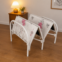 Lit pliant en acier de haute qualité et pas cher avec matelas, cadre de lit en métal pliable pour chambre à coucher, gain de place, lit simple