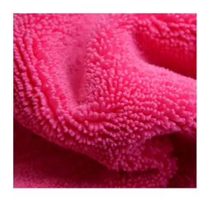 China Direct Factory 80 polyester 20 polyamide Plush Microfiber Fabric Cloth in Roll