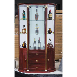 Tủ trưng bày rượu vang bằng kính có khóa mở rộng cổ điển dành cho nội thất phòng khách gia đình - Product Image 2