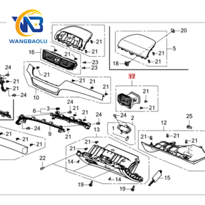 Phụ Tùng Chính Hãng Thiết Bị Điều Khiển Trung Tâm Cửa Xả Bão Điều Hòa Không Khí Bên Phải Cho Honda Accord CV1 CV3 CV4 CV6 - Product Image 5